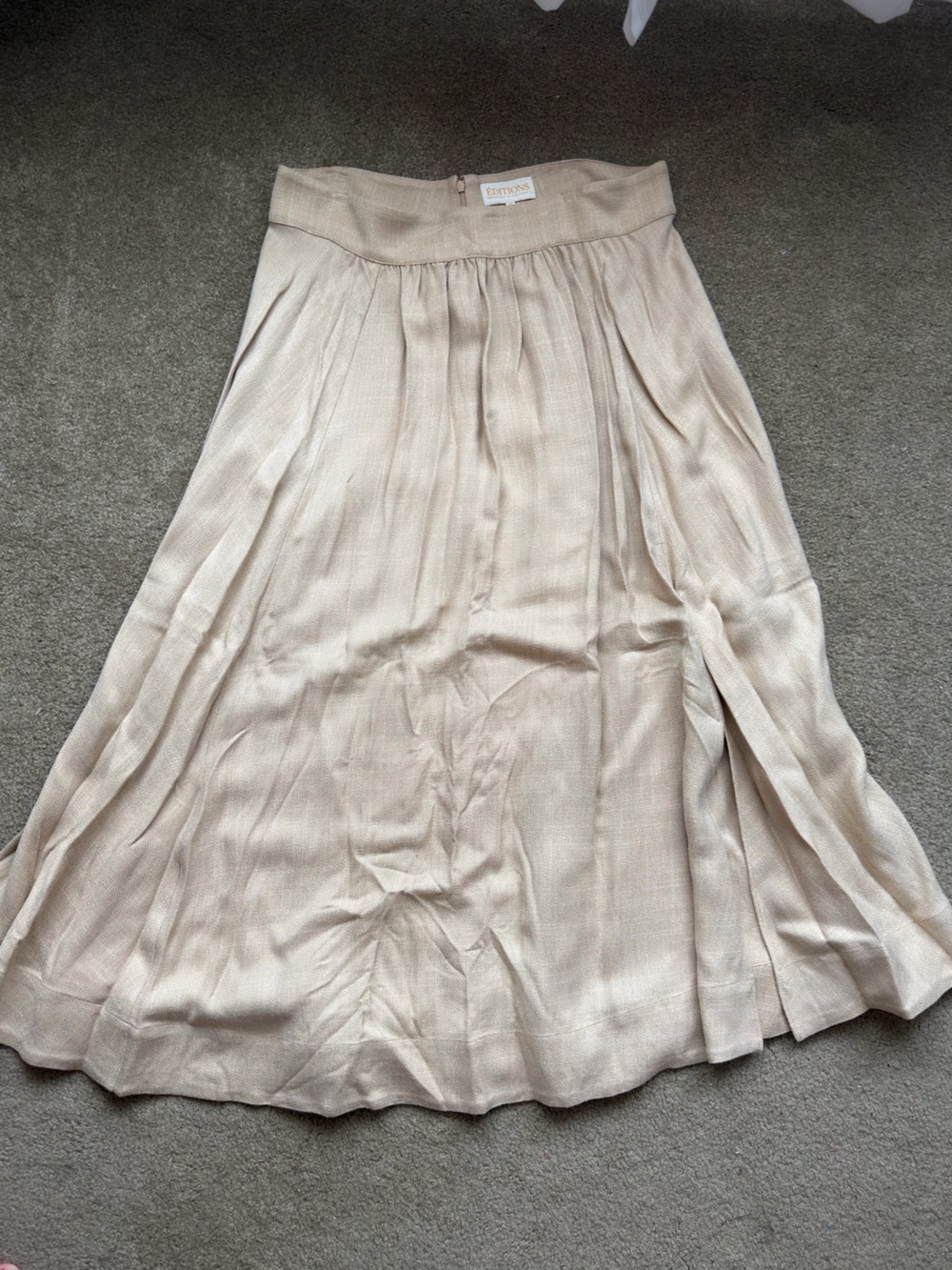 Sezane Sophie Midi Skirt Light Beige - Picture 6 of 8